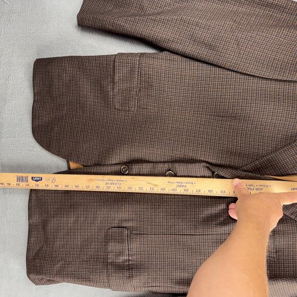 Brioni Senato Italy 100% Wool Brown 3 Button Single Breast Blazer Jacket 44 R - Picture 11 of 13